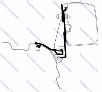 Thule adapter T3200 VW T5|VW T6 Minivan Multirail-301933