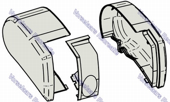 Thule LH+RH Endcap Mainhousing 9200 Cream-1500602494