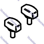 Thule Knop luifelpoot ovaal (2x)-1500602225