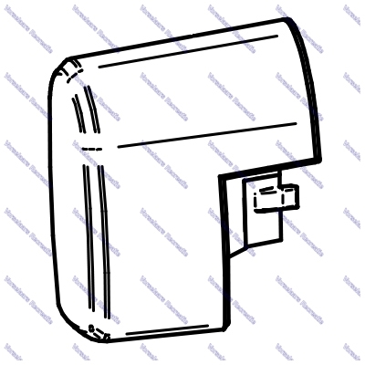 Thule LH+RH endcap mainhousing 5200 12V wit-1500603189