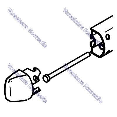 Thule Sport/Elite cap mounting profile+bolt (2x)-1500600549